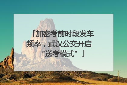 加密考前时段发车频率，武汉公交开启“送考模式”