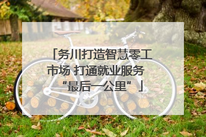 务川打造智慧零工市场 打通就业服务“最后一公里”