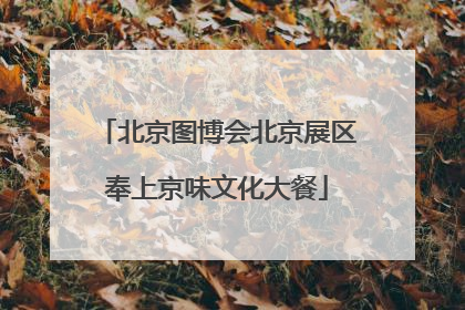 北京图博会北京展区奉上京味文化大餐