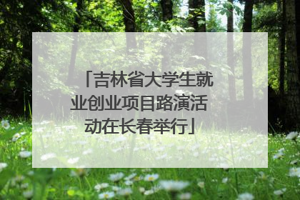 吉林省大学生就业创业项目路演活动在长春举行