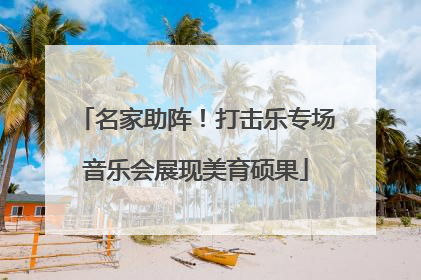 名家助阵！打击乐专场音乐会展现美育硕果
