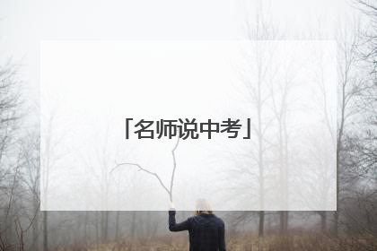 名师说中考