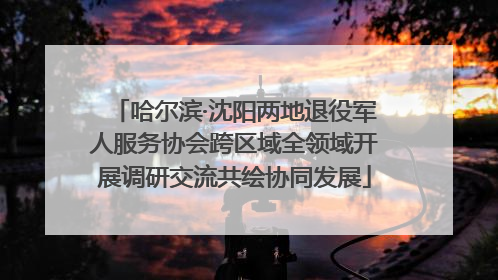 哈尔滨·沈阳两地退役军人服务协会跨区域全领域开展调研交流共绘协同发展