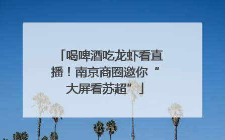 喝啤酒吃龙虾看直播！南京商圈邀你“大屏看苏超”