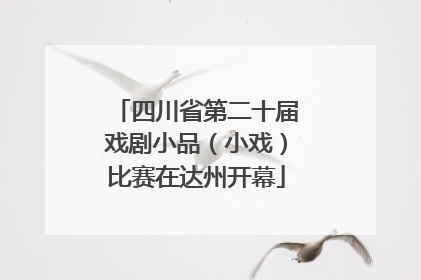 四川省第二十届戏剧小品（小戏）比赛在达州开幕