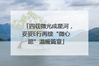 四载微光成星河，妥妥E行再续“微心愿”温暖篇章