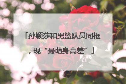 孙颖莎和男篮队员同框，现“最萌身高差”