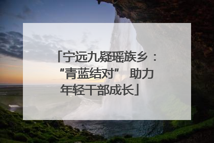 宁远九疑瑶族乡：“青蓝结对” 助力年轻干部成长