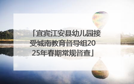 宜宾江安县幼儿园接受城南教育督导组2025年春期常规督查