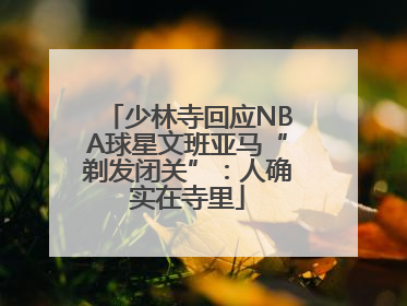 少林寺回应NBA球星文班亚马“剃发闭关”：人确实在寺里