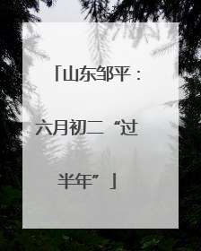 山东邹平：六月初二“过半年”