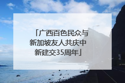 广西百色民众与新加坡友人共庆中新建交35周年