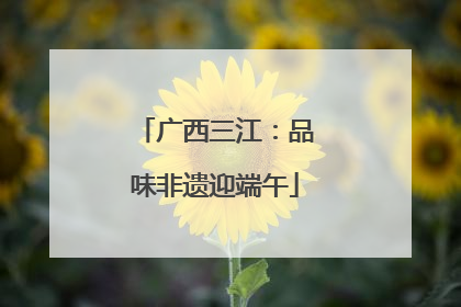 广西三江：品味非遗迎端午