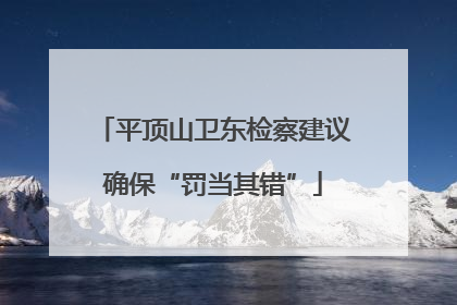 平顶山卫东检察建议确保“罚当其错”