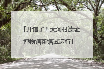 开馆了！大河村遗址博物馆新馆试运行