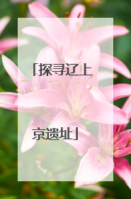探寻辽上京遗址