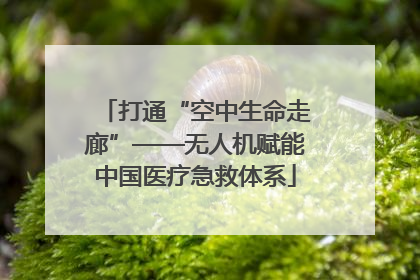打通“空中生命走廊”——无人机赋能中国医疗急救体系