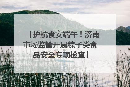 护航食安端午！济南市场监管开展粽子类食品安全专项检查
