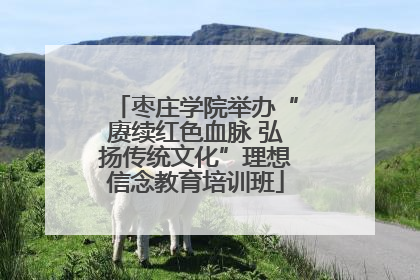 枣庄学院举办“赓续红色血脉 弘扬传统文化”理想信念教育培训班