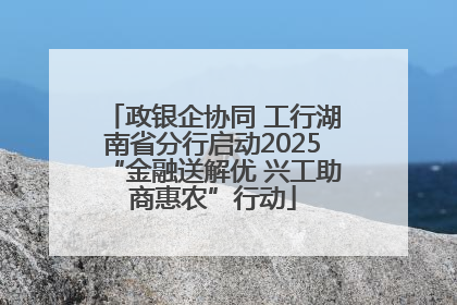 政银企协同 工行湖南省分行启动2025“金融送解优 兴工助商惠农”行动