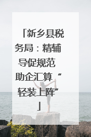 新乡县税务局：精辅导促规范 助企汇算“轻装上阵”