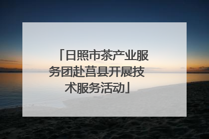 日照市茶产业服务团赴莒县开展技术服务活动