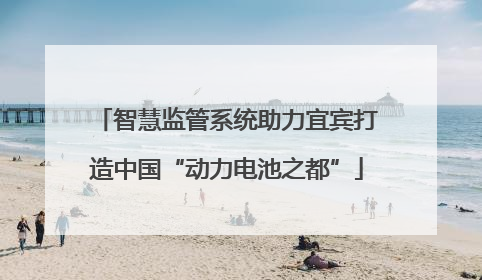 智慧监管系统助力宜宾打造中国“动力电池之都”