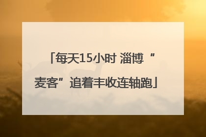 每天15小时 淄博“麦客”追着丰收连轴跑