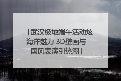 武汉极地端午活动炫海洋魅力 3D壁画与国风表演引热潮