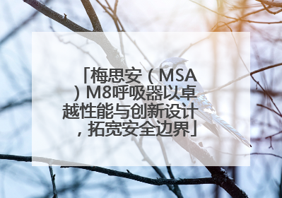 梅思安（MSA）M8呼吸器以卓越性能与创新设计，拓宽安全边界