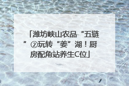 潍坊峡山农品“五链”②玩转“姜”湖！厨房配角站养生C位