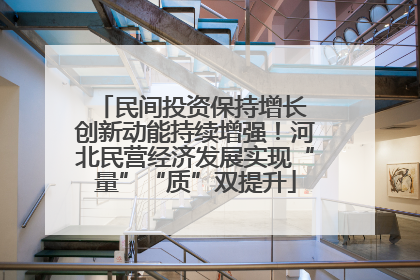 民间投资保持增长 创新动能持续增强！河北民营经济发展实现“量”“质”双提升