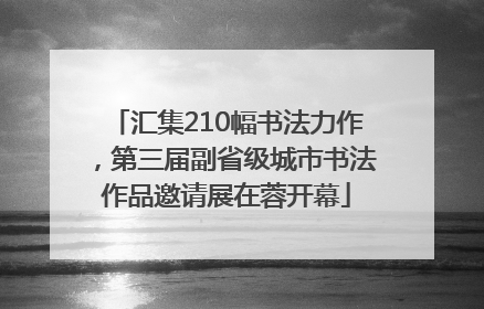 汇集210幅书法力作，第三届副省级城市书法作品邀请展在蓉开幕
