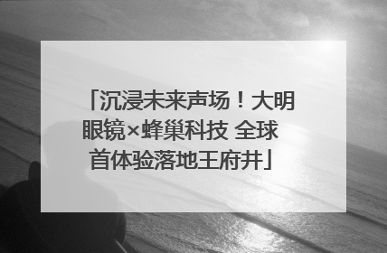 沉浸未来声场！大明眼镜×蜂巢科技 全球首体验落地王府井