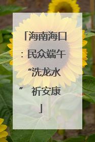 海南海口：民众端午 “洗龙水” 祈安康