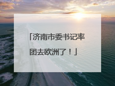 济南市委书记率团去欧洲了！