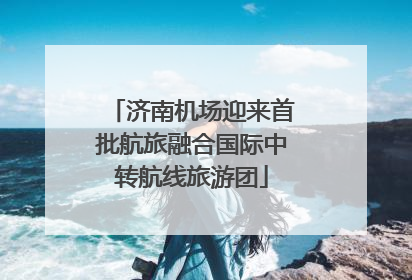 济南机场迎来首批航旅融合国际中转航线旅游团