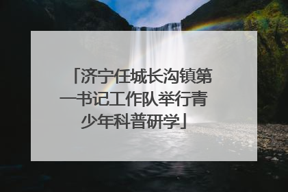 济宁任城长沟镇第一书记工作队举行青少年科普研学