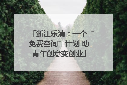 浙江乐清：一个“免费空间”计划 助青年创意变创业