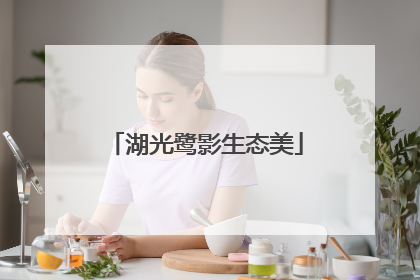 湖光鹭影生态美