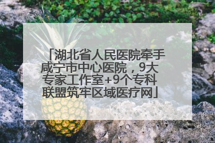 湖北省人民医院牵手咸宁市中心医院，9大专家工作室+9个专科联盟筑牢区域医疗网
