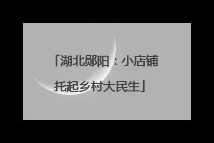 湖北郧阳：小店铺托起乡村大民生