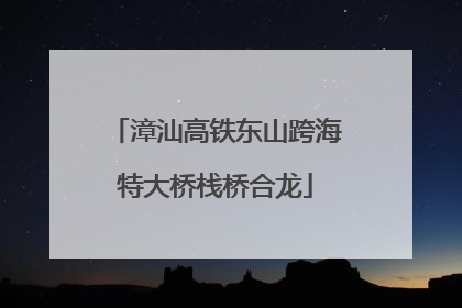 漳汕高铁东山跨海特大桥栈桥合龙