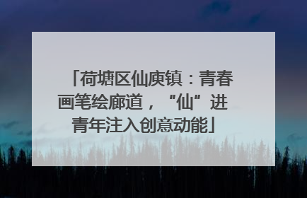 荷塘区仙庾镇：青春画笔绘廊道，“仙”进青年注入创意动能
