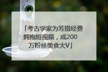 考古学家为筹措经费拥抱短视频，成200万粉丝美食大V