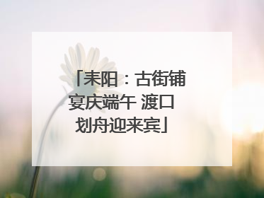 耒阳：古街铺宴庆端午 渡口划舟迎来宾