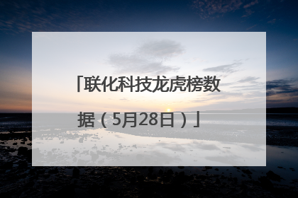 联化科技龙虎榜数据（5月28日）