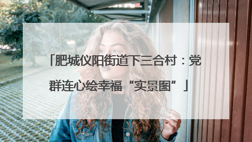 肥城仪阳街道下三合村：党群连心绘幸福“实景图”