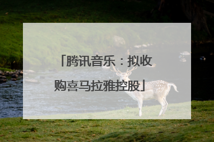 腾讯音乐：拟收购喜马拉雅控股
