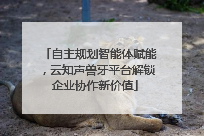 自主规划智能体赋能，云知声兽牙平台解锁企业协作新价值